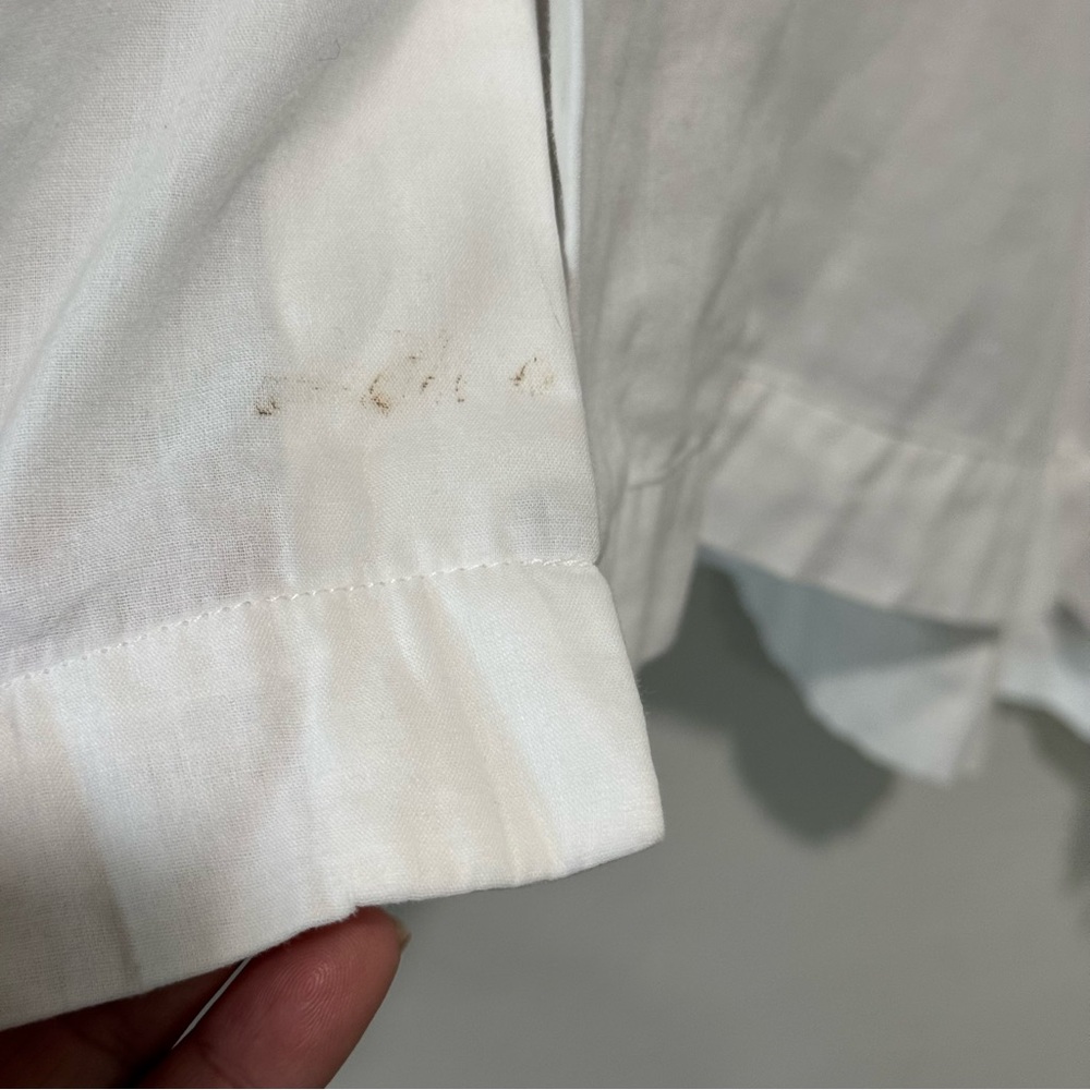 eskandar Nieman Marcus White Drop Shoulder 100% Cotton Lightweight Top - Picture 5 of 13